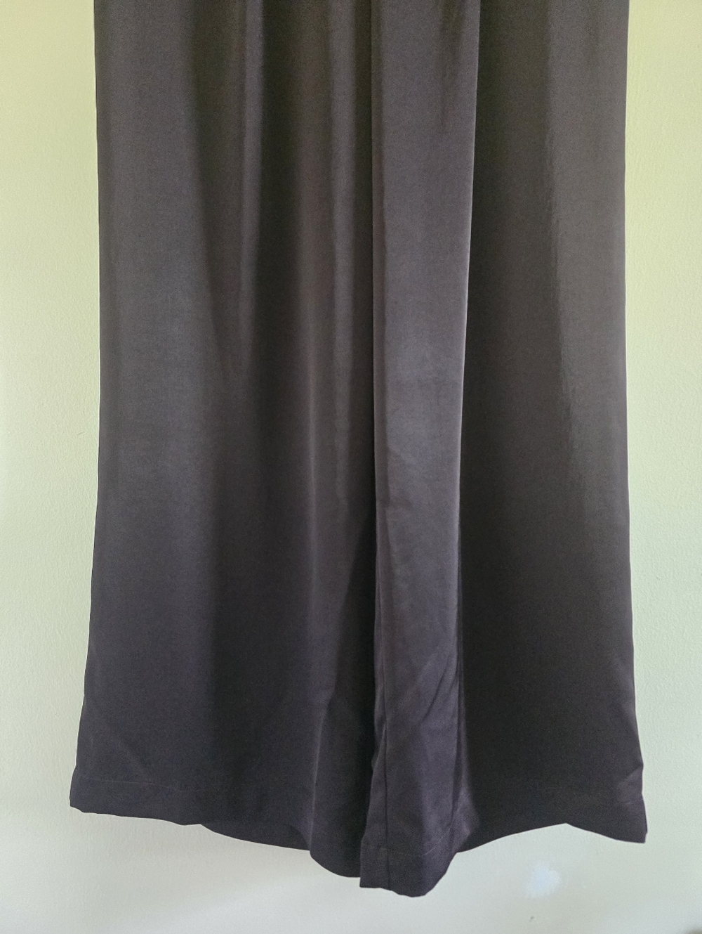 Varley Bryden 2.0 Wide Leg Pant 29.5 Semi Gloss Satin Brown Size Medium - Picture 6 of 16